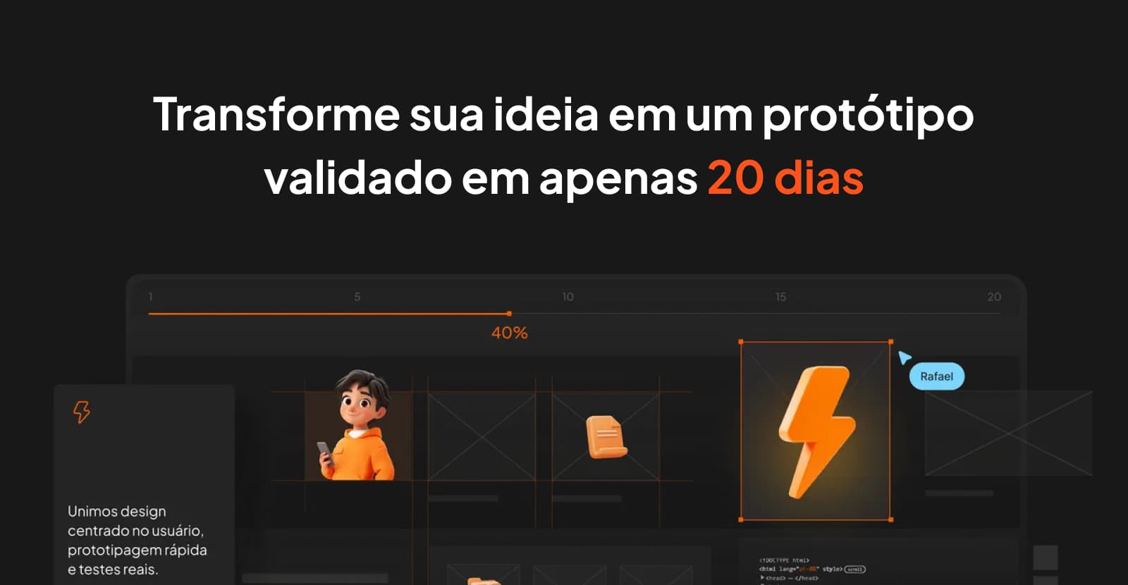 Sprint Boost Flow: Transforme sua ideia em um protótipo validado em apenas 20 dias